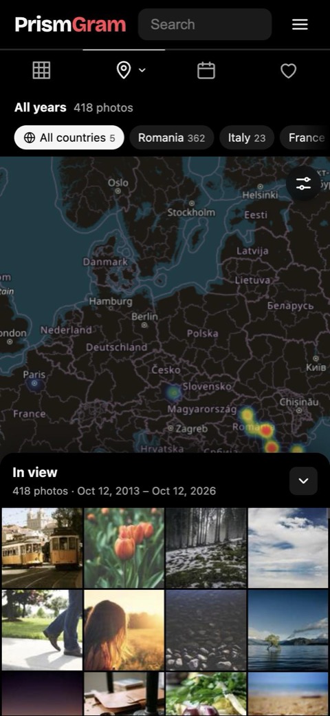 Map with heatmap